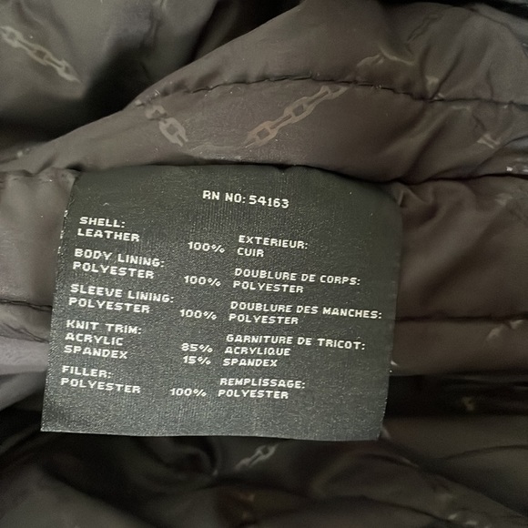 Andrew Marc Brown Leather Bomber - Picture 7 of 9